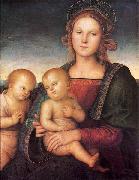 Pietro Perugino Madonna with Child and the Infant St John Spain oil painting artist